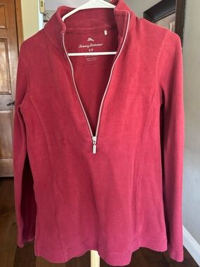 Peter Millar Desert Mountain Quarter Zip Pullover Raspberry Men's L